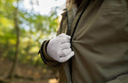 Pure Silk Glove Liners | Soft & Comfortable | Inner Thermal Touchscreen Gloves | Natural Wear | Unisex | Wash Bag Included (Off-White, Medium)