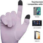 Pure Silk Glove Liners | Soft & Comfortable | Inner Thermal Touchscreen Gloves | Natural Wear | Unisex | Wash Bag Included (Salmon, Small)